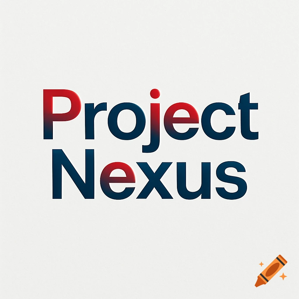 A bold red and blue 'Project Nexus' logo on a white background.