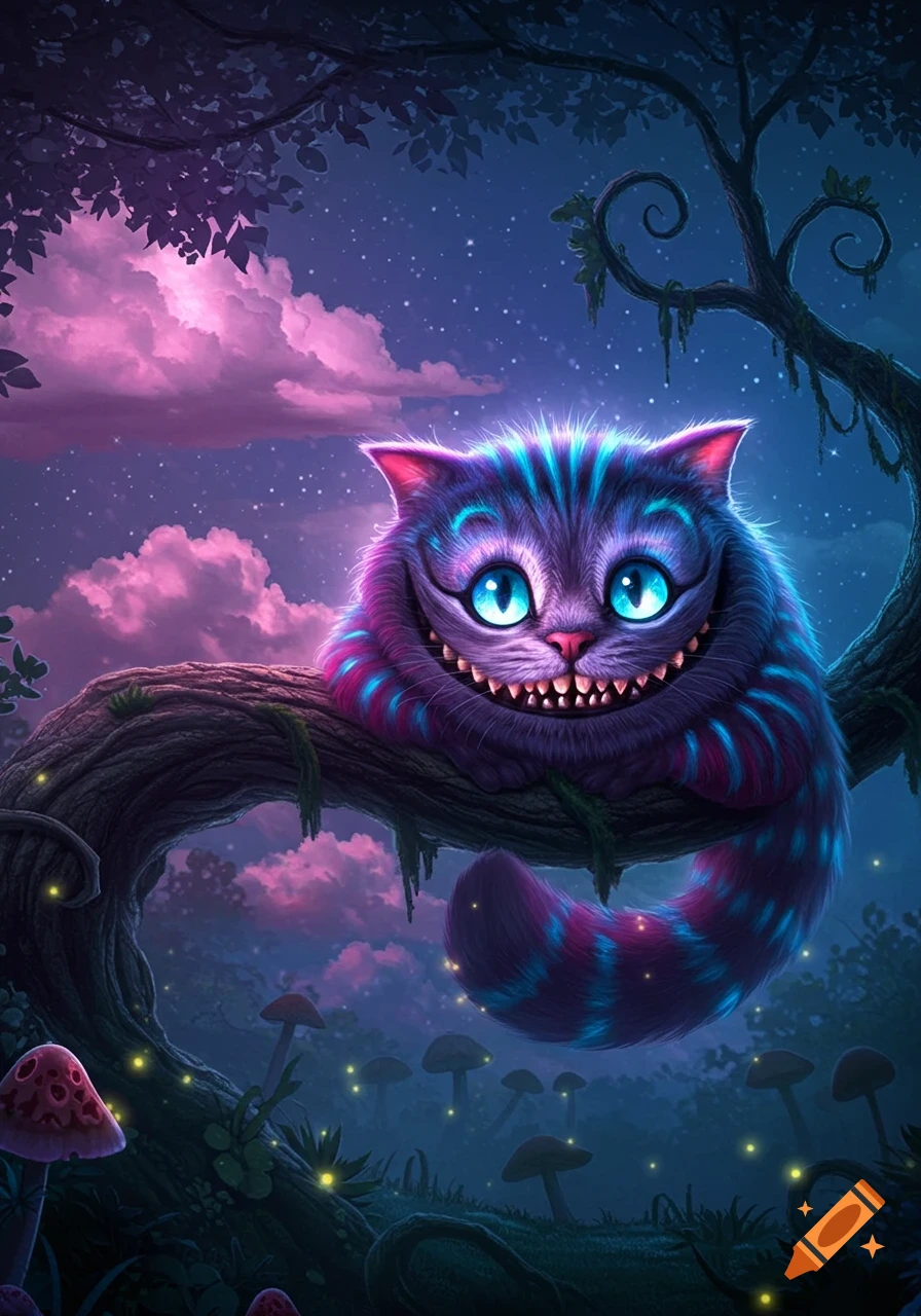 Cheshire Cat With Grillz created on Craiyon