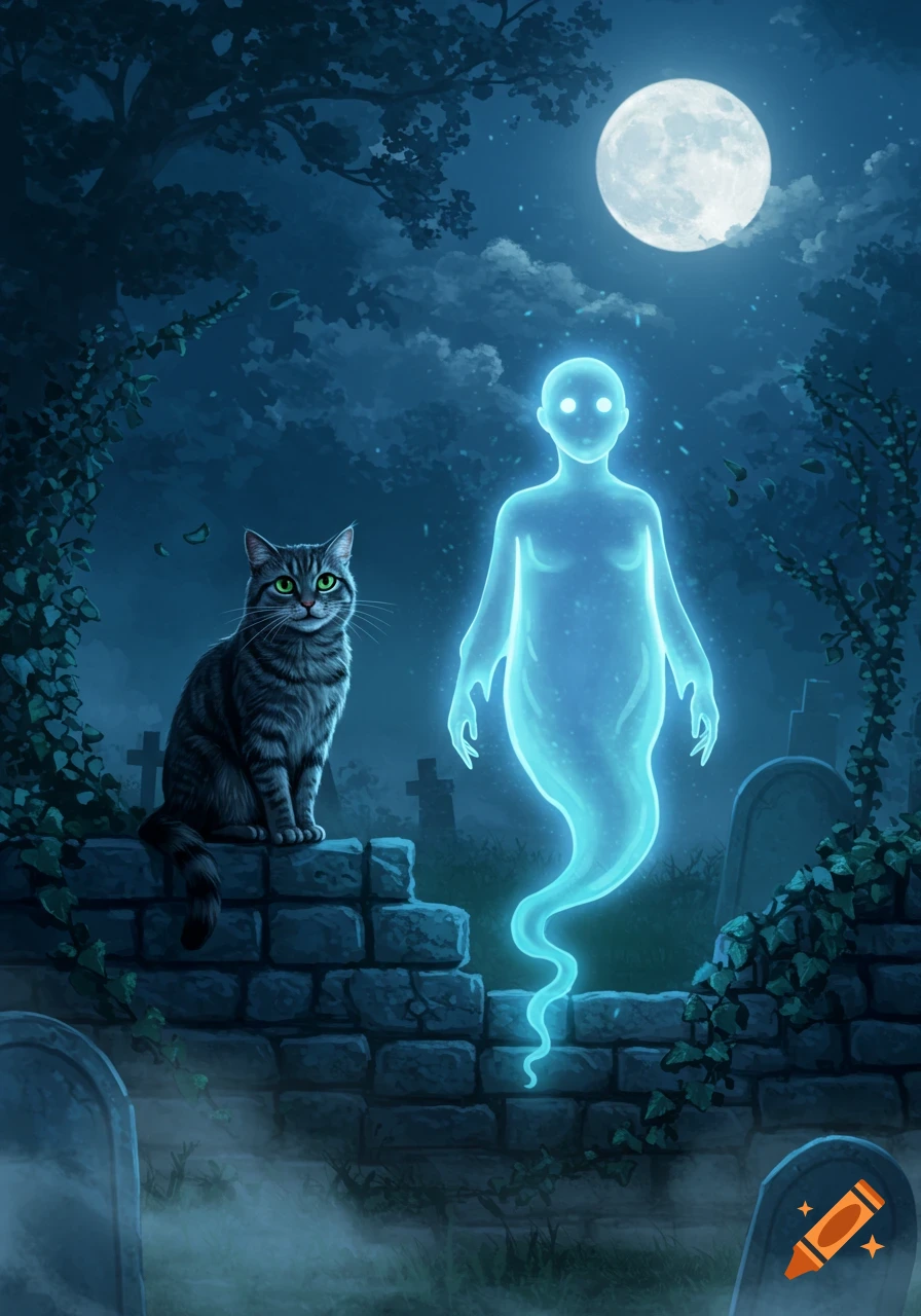 Cat on The Window with Full Moon 3D Shadow Box - The Moon SVG Paper Cut -  Drizy Studio, image size:896x1280