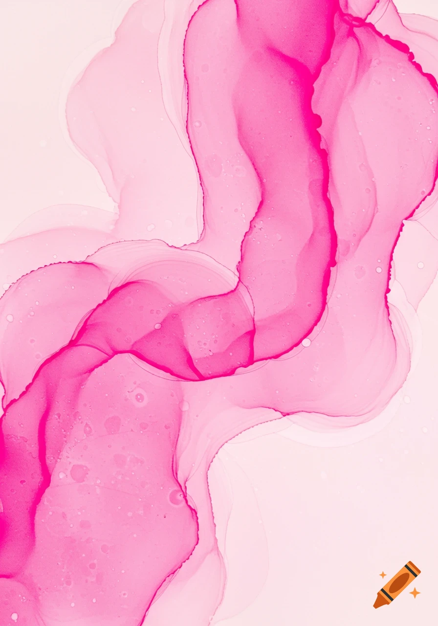 Abstract watercolor background with flowing shades of pink against a lighter pink canvas.
