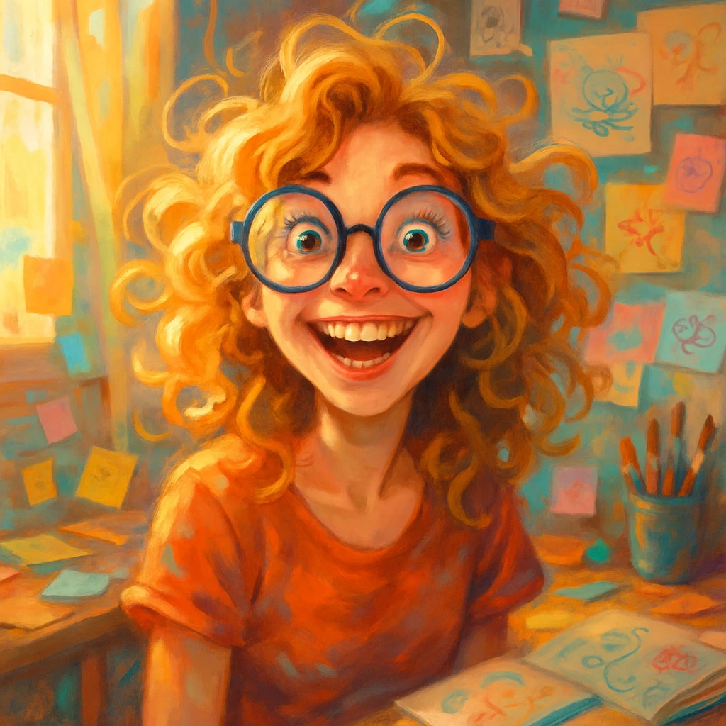 Happy created on Craiyon