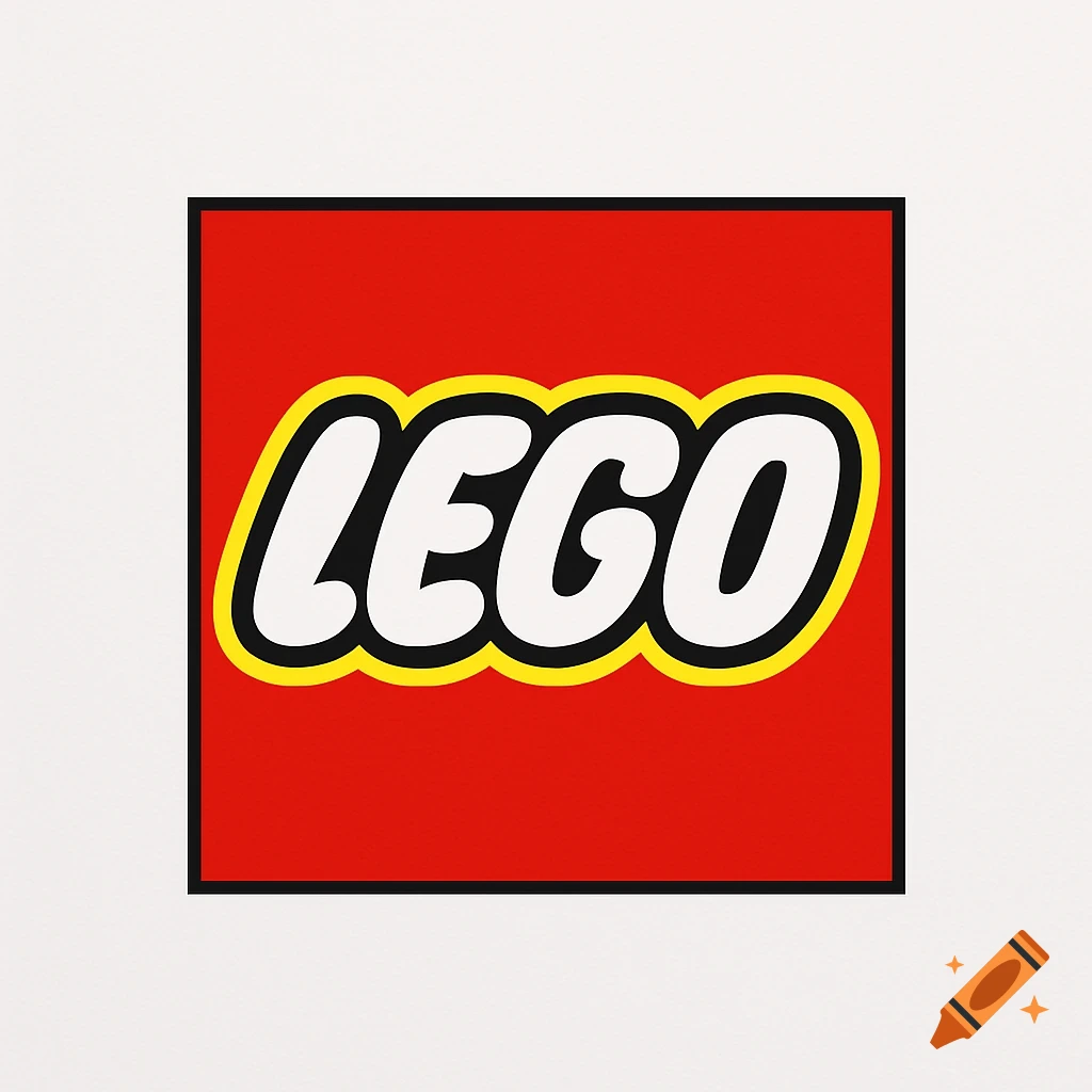 The iconic red and yellow Lego logo on a white background.
