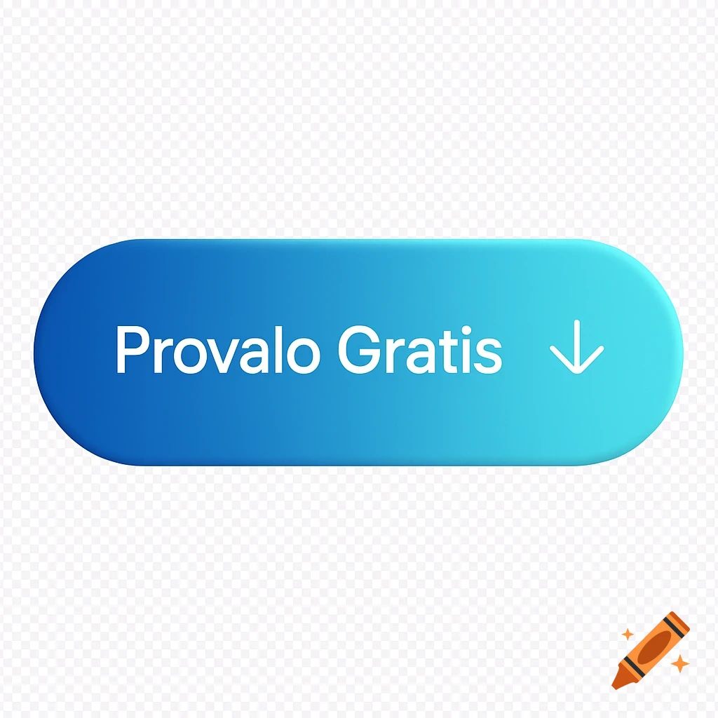 A blue gradient button with 'Provalo Gratis' (Try it Free) text and a white downward arrow icon on a transparent background.