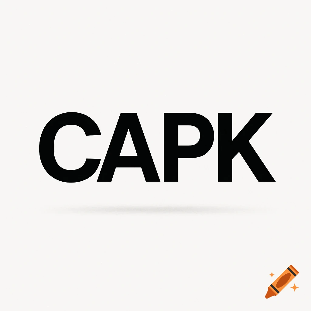 Black bold letters spelling "CAPK" with a subtle shadow on a white background, forming a store logo.