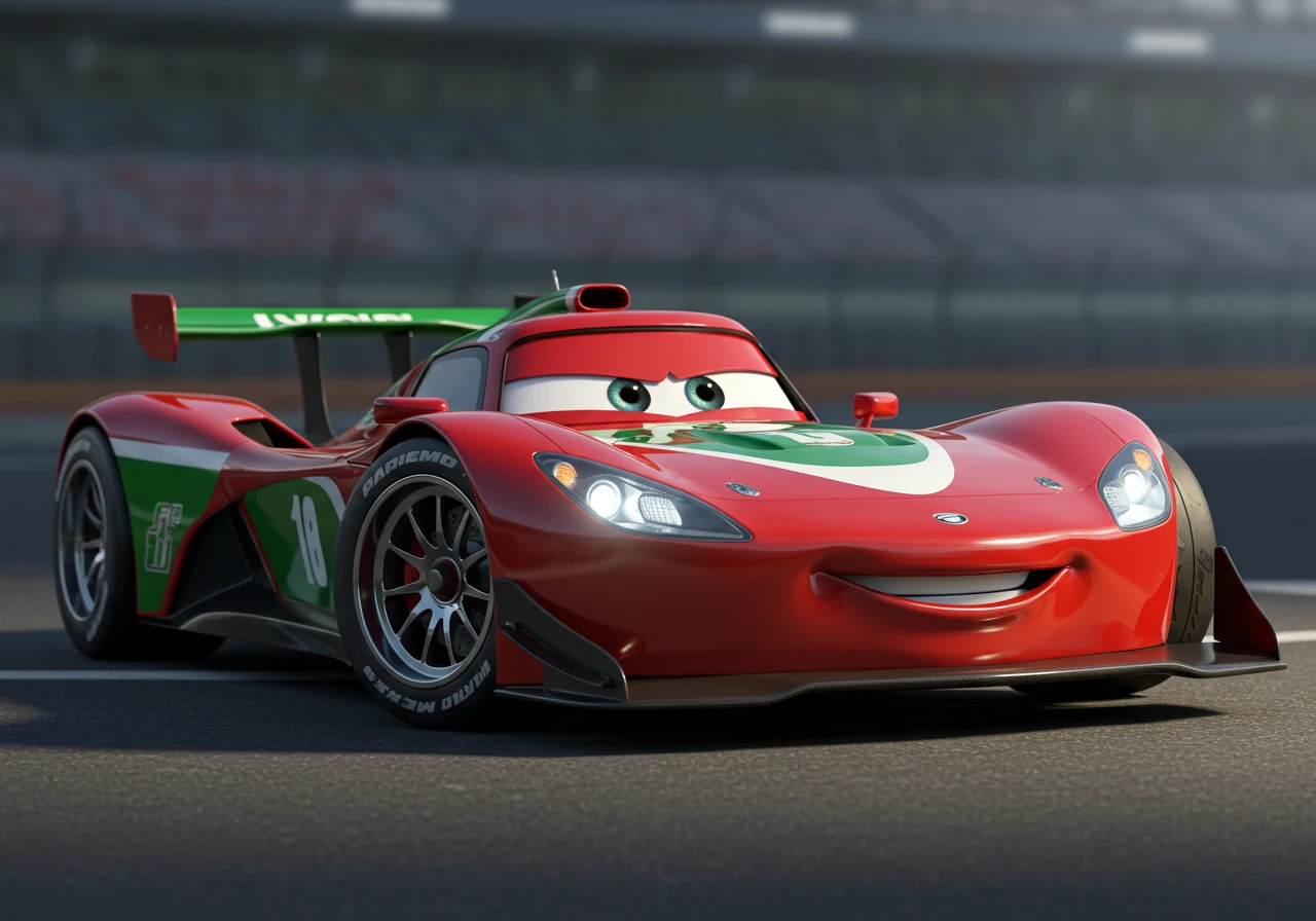 Race car erstellt auf Craiyon