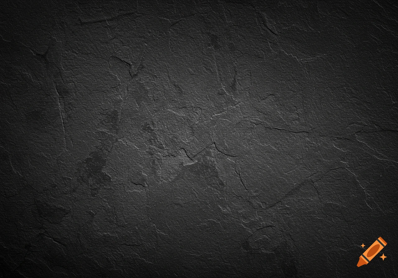 Dark, rough, black and white textured surface resembling stone or slate with subtle light and shadow.