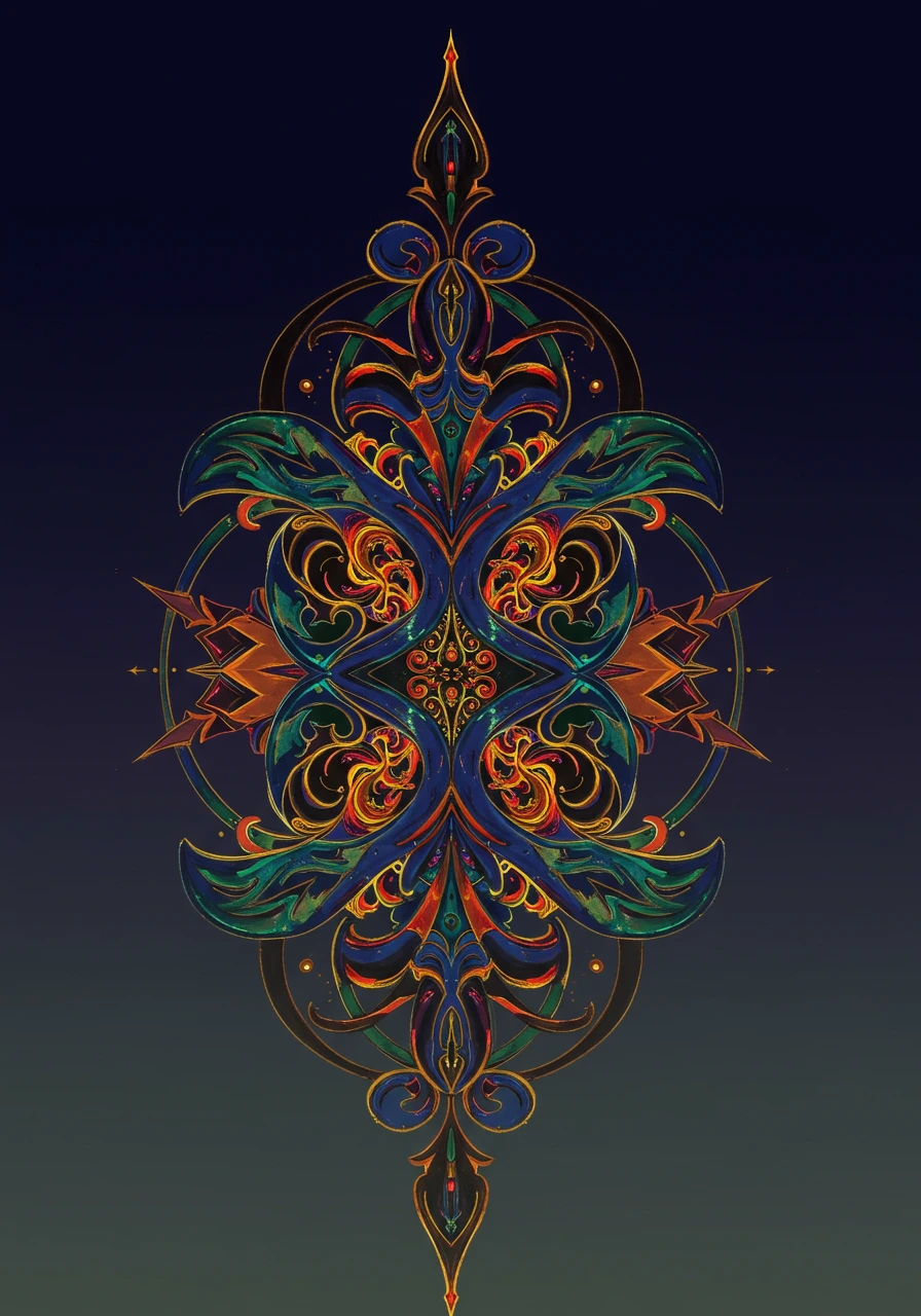 Ornamental design erstellt auf Craiyon