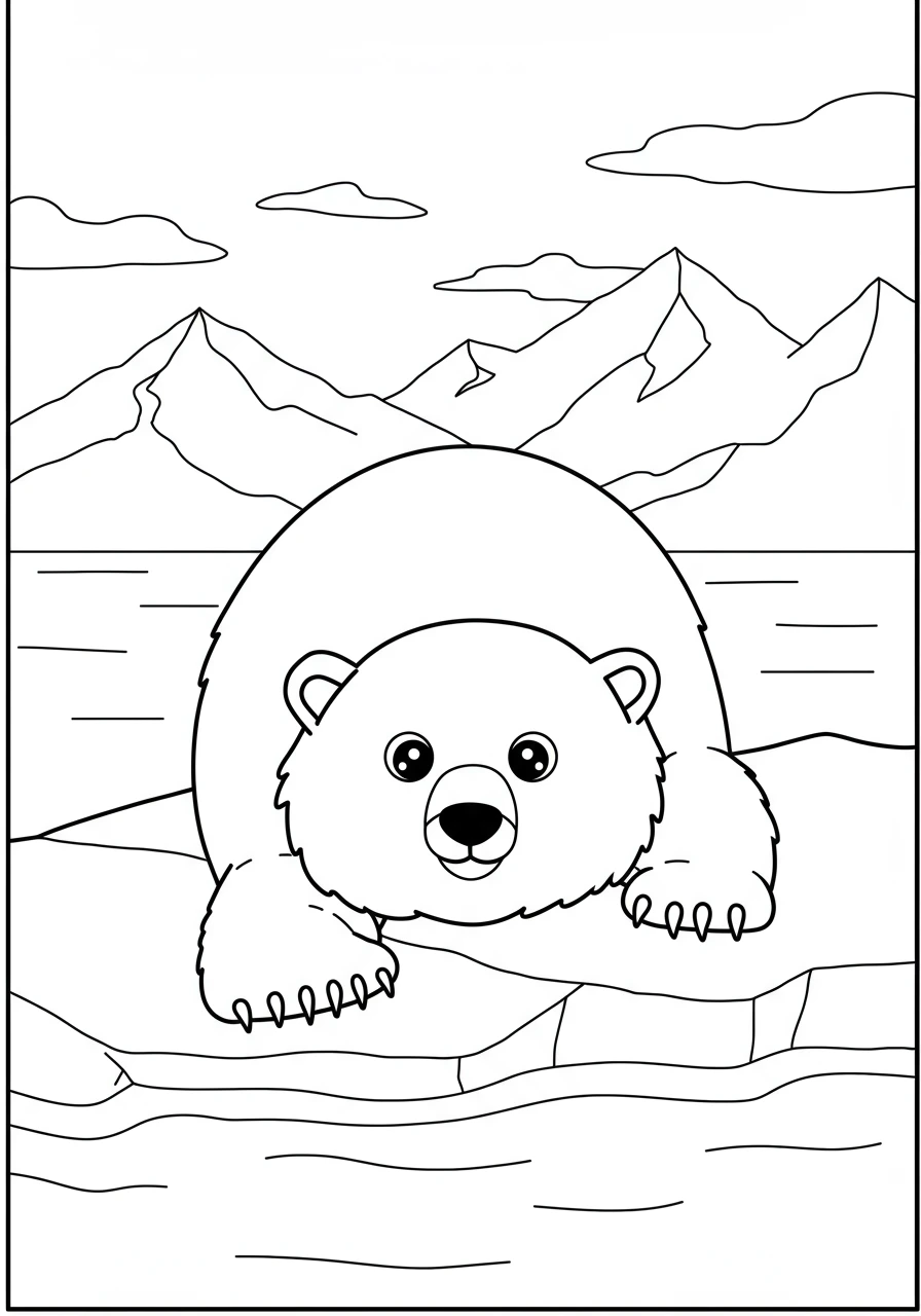 Polar bear criado no Craiyon