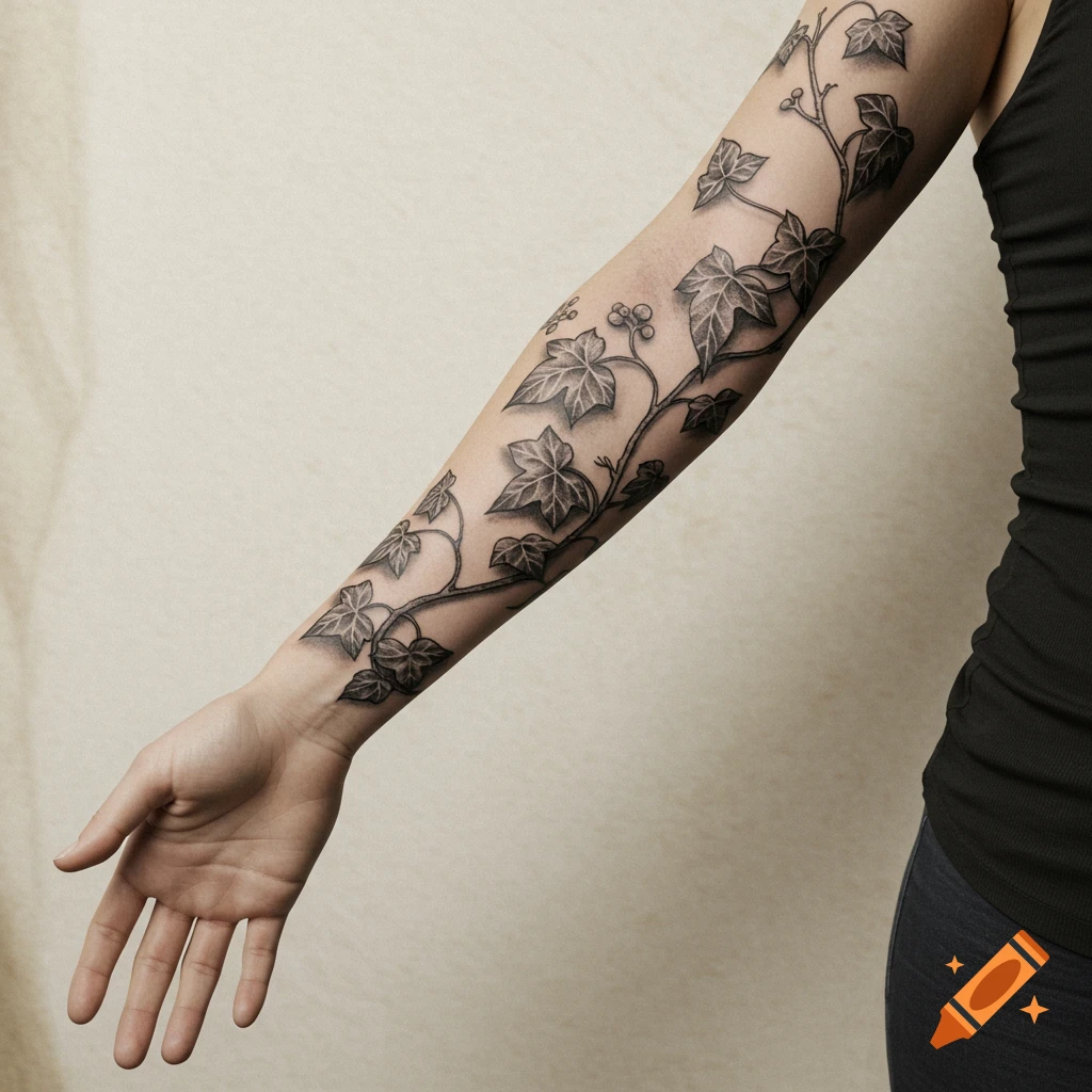 Beautiful Flower Tattoos on Arm Sleeves