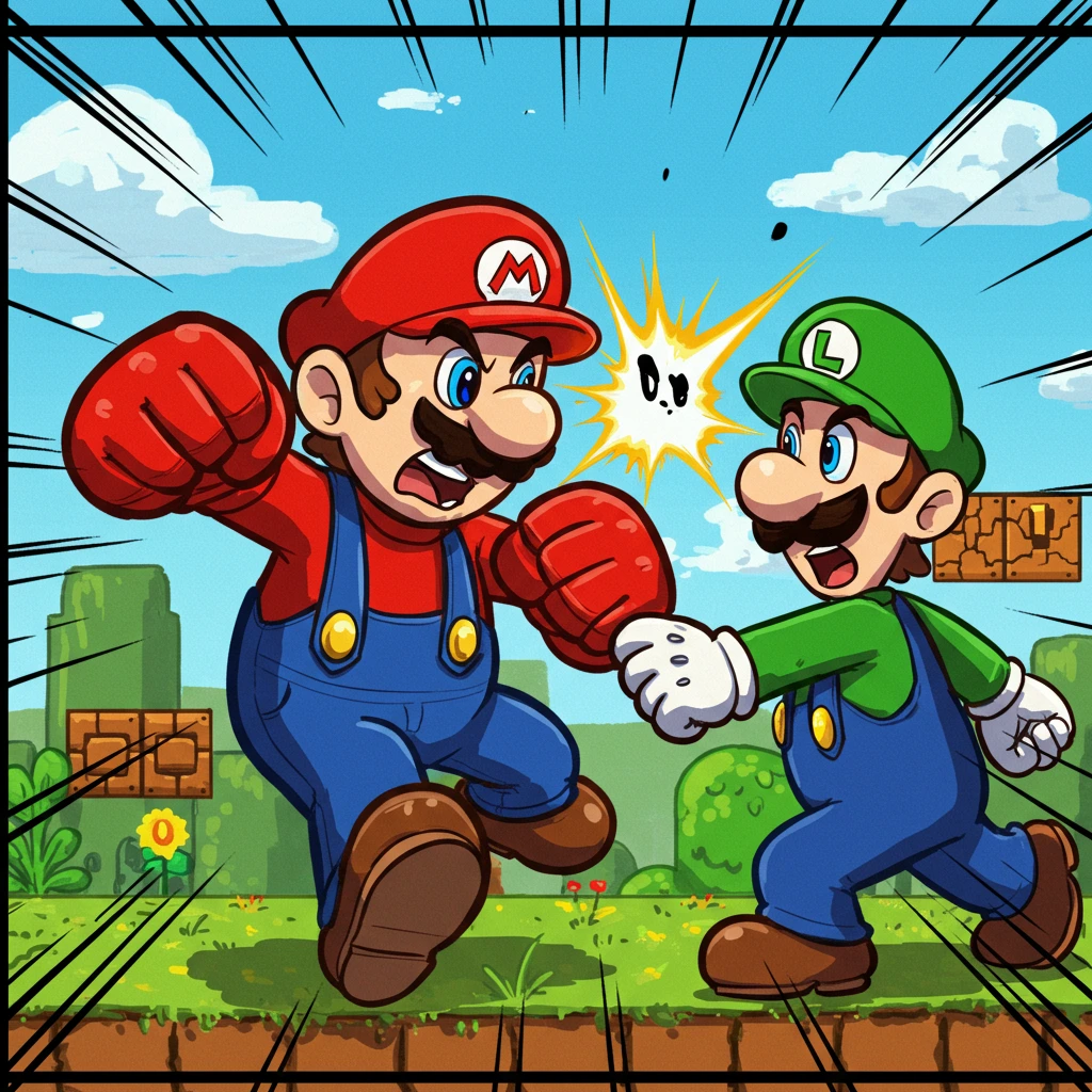 Mario bros créé sur Craiyon