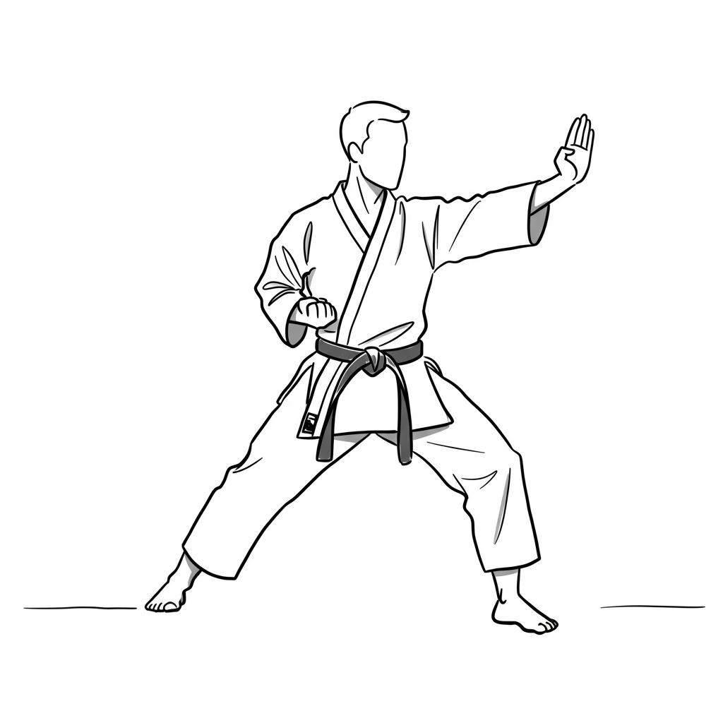 Karate criado no Craiyon