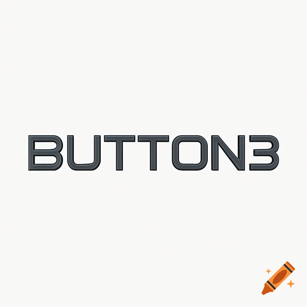A metallic dark gray word-only logo reading BUTTON3 on a white background.