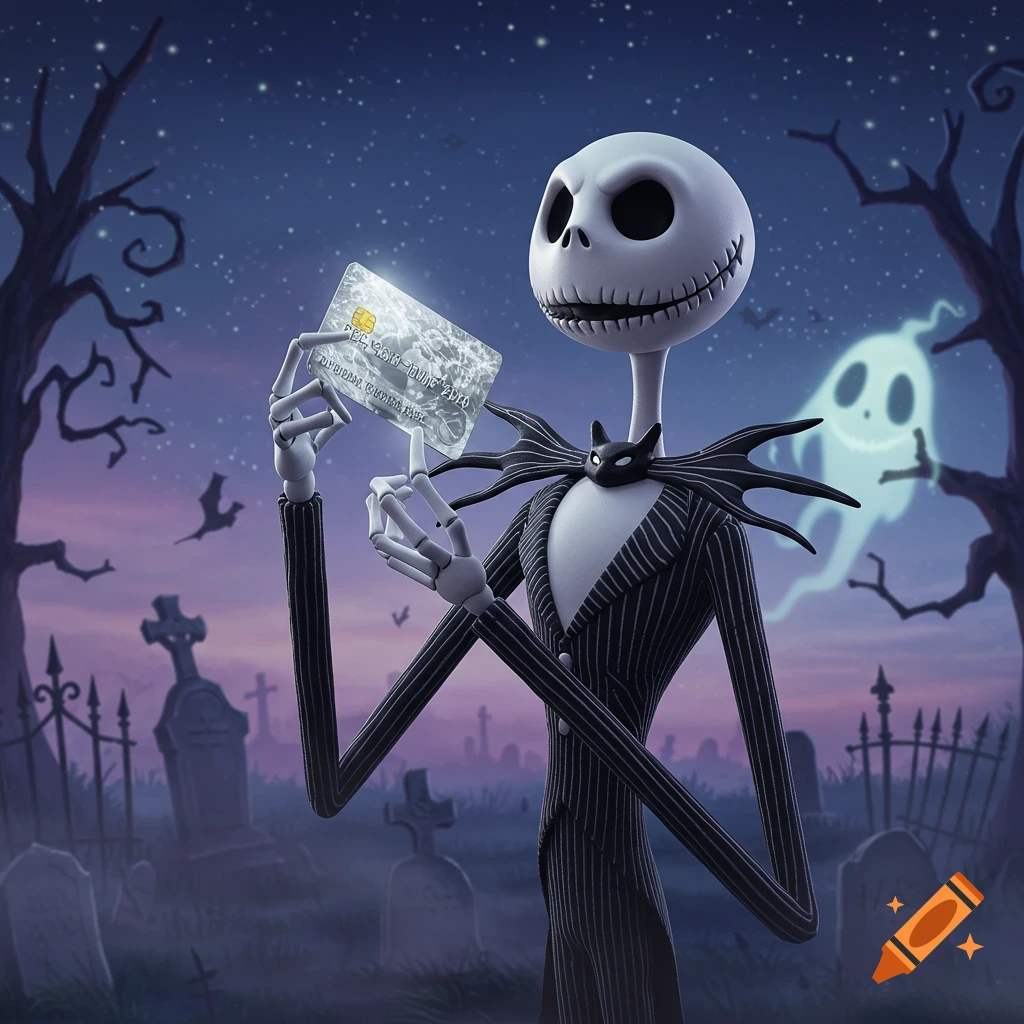 Jack Skellington With a Santa Hat created on Craiyon, image size:1024x1024
