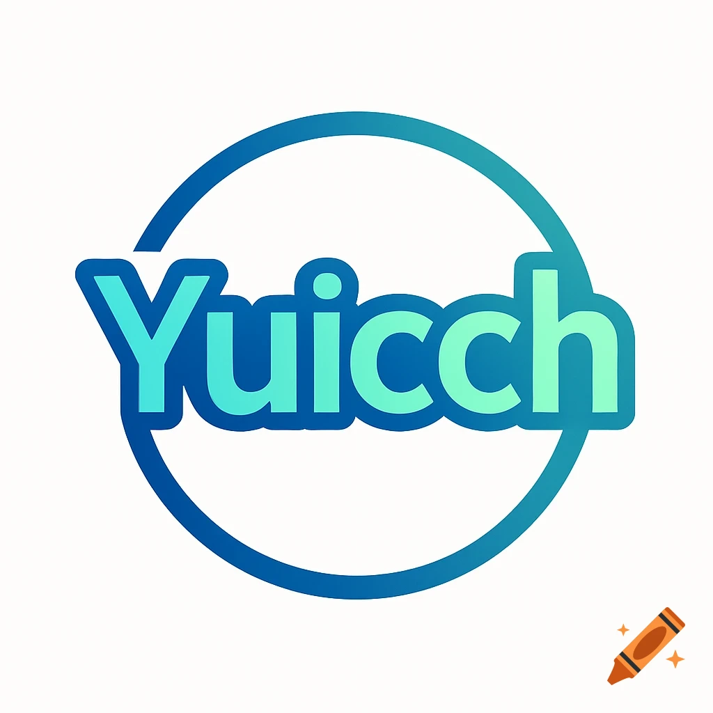 A blue and teal gradient logo with the word 'Yuicch' inside a partial blue circle.