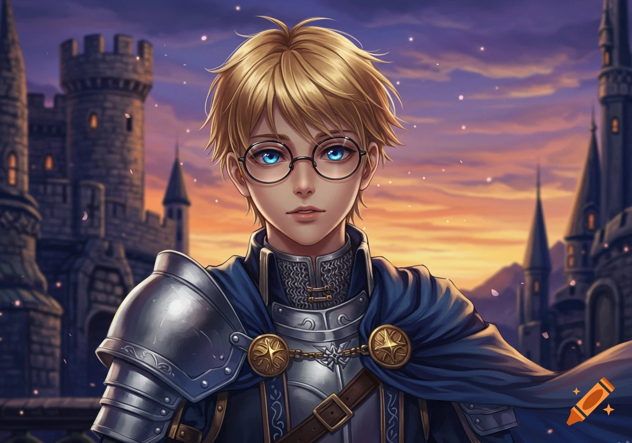 Portrait D'un Garçon D'anime Style D'owari No Seraph Portant Un Uniforme  Cheveux Blonds Platines Bien Coiffés Yeux Violets Clairs created on Craiyon, image size:1280x896
