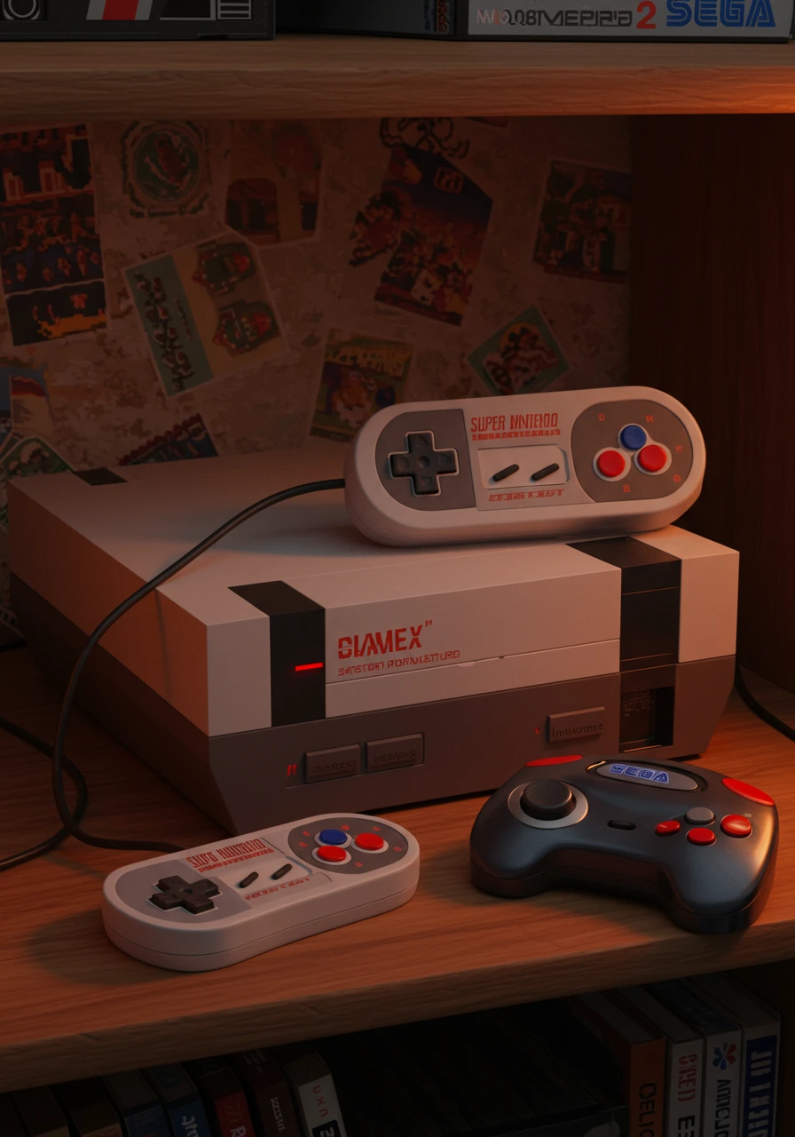 Retro gaming créé sur Craiyon
