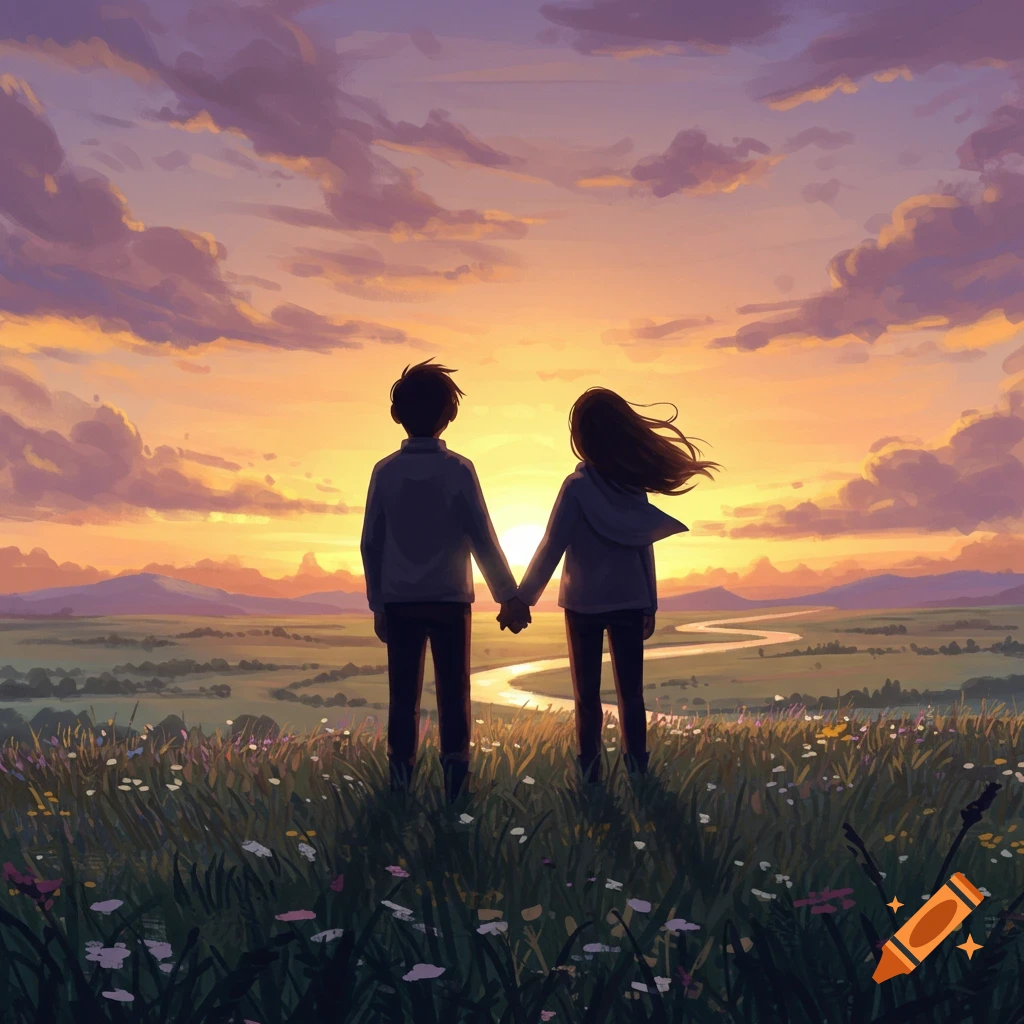 Best Anime Cute Couple Hd Wallpaper, image size:1024x1024