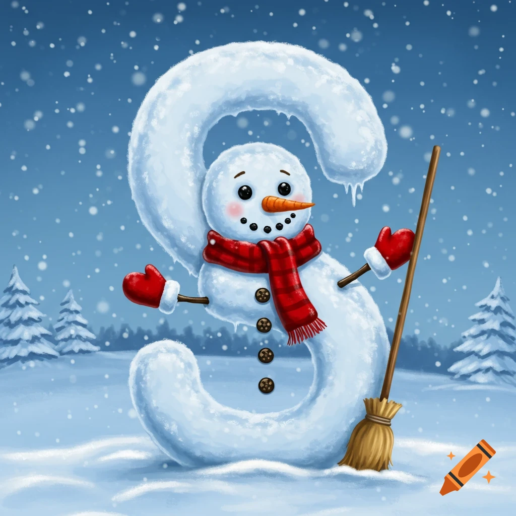 Christmas Tree, Child Building Snowman created on Craiyon, image size:1024x1024