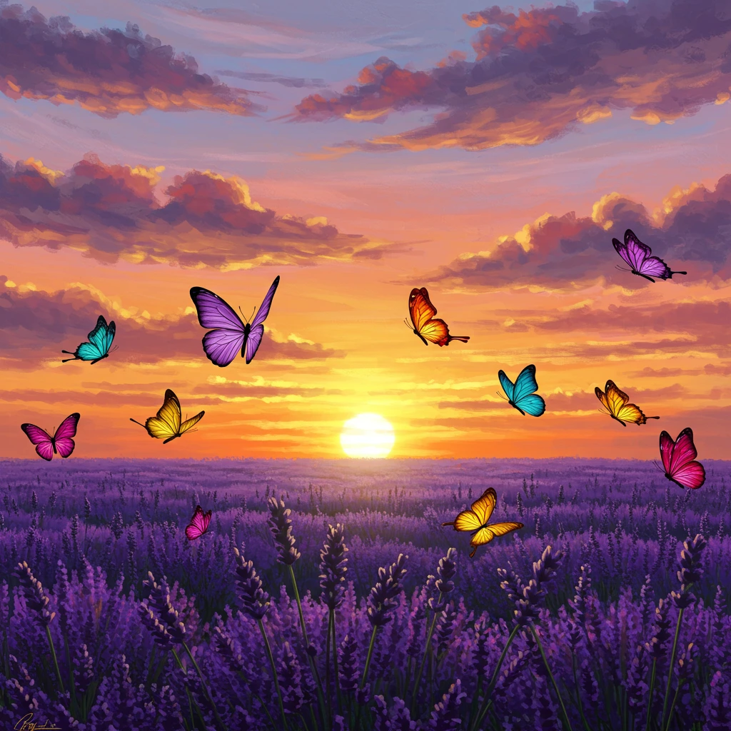 Lavender criado no Craiyon