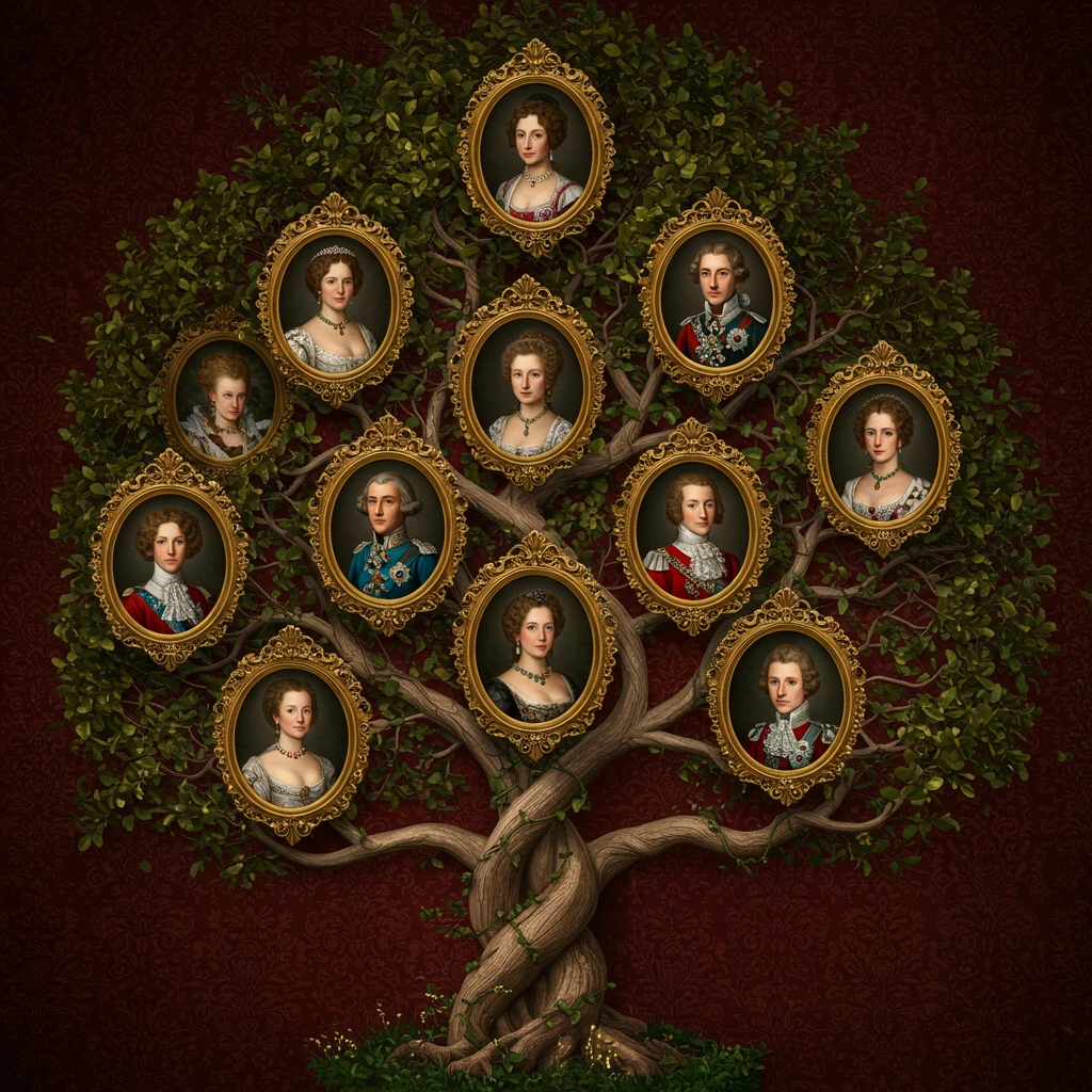 Family tree creado en Craiyon