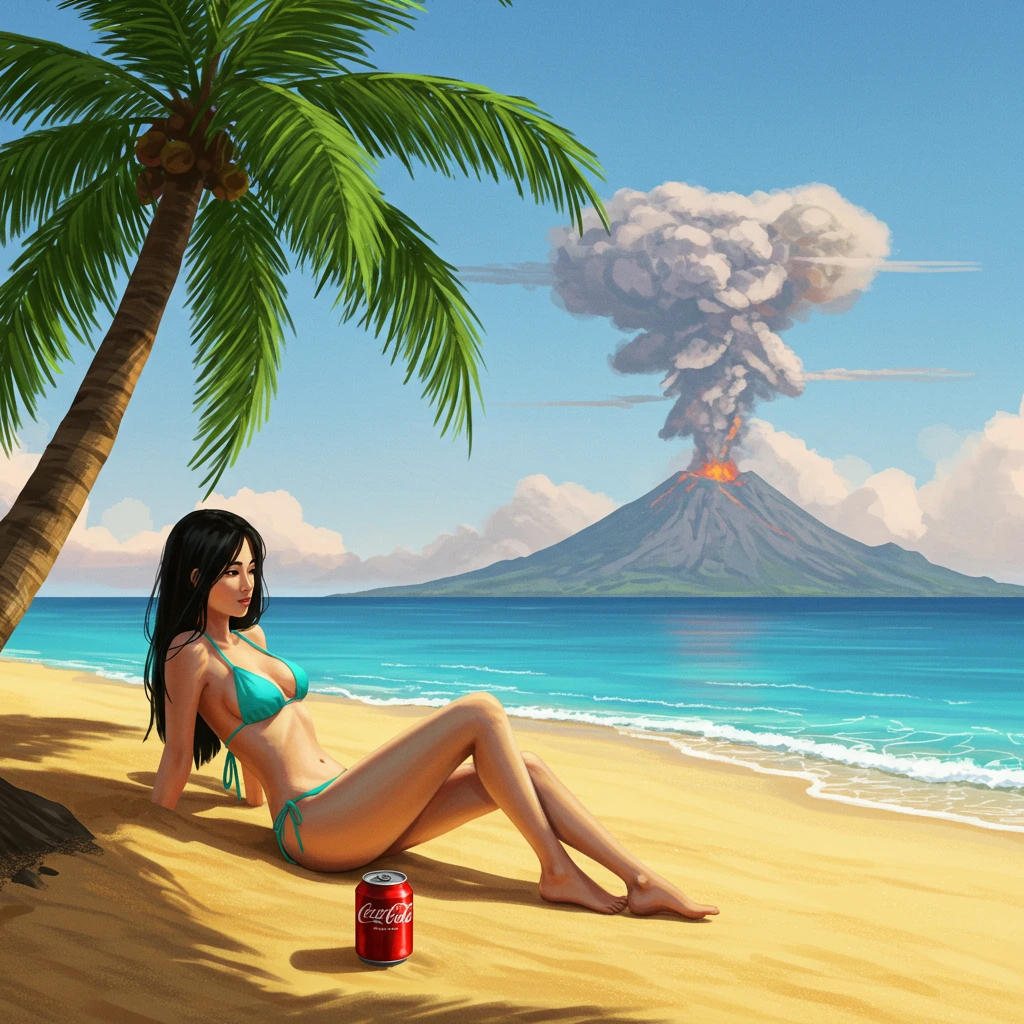 Tropical island creado en Craiyon