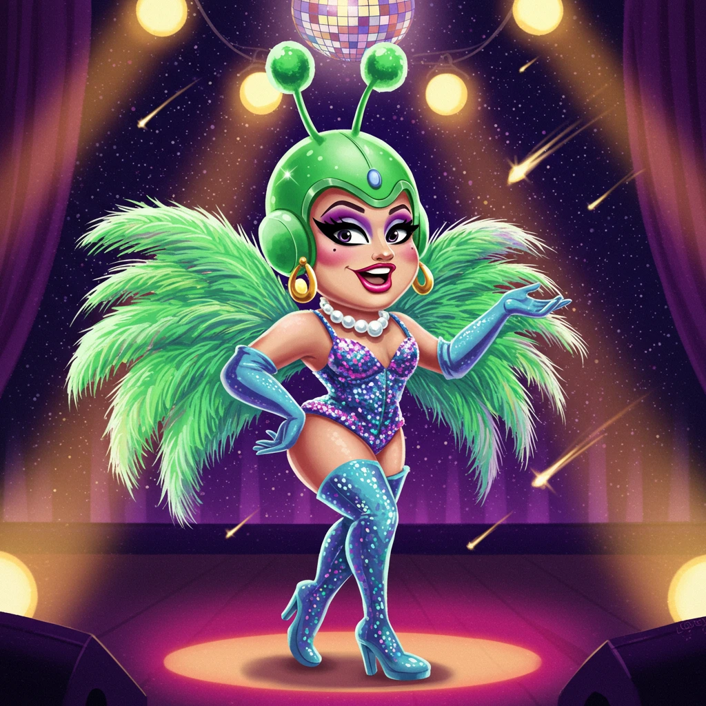 Drag queen creado en Craiyon