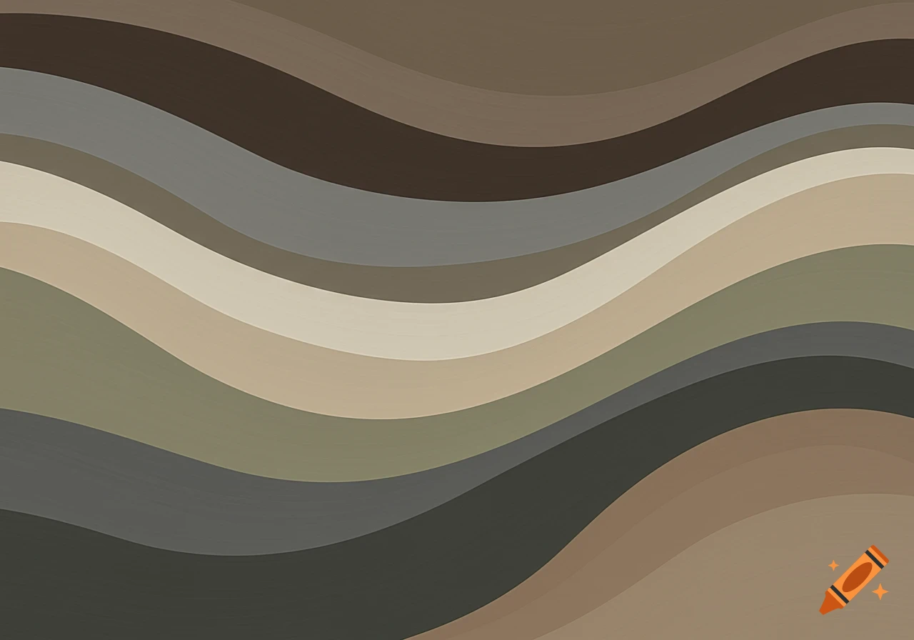 Abstract pattern of wavy lines in shades of brown, grey, and beige.