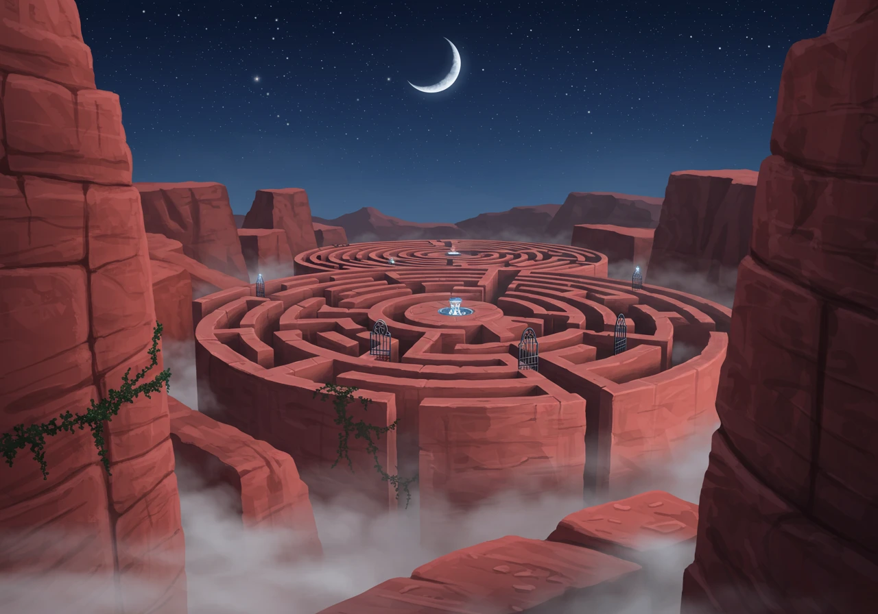 Labyrinth erstellt auf Craiyon
