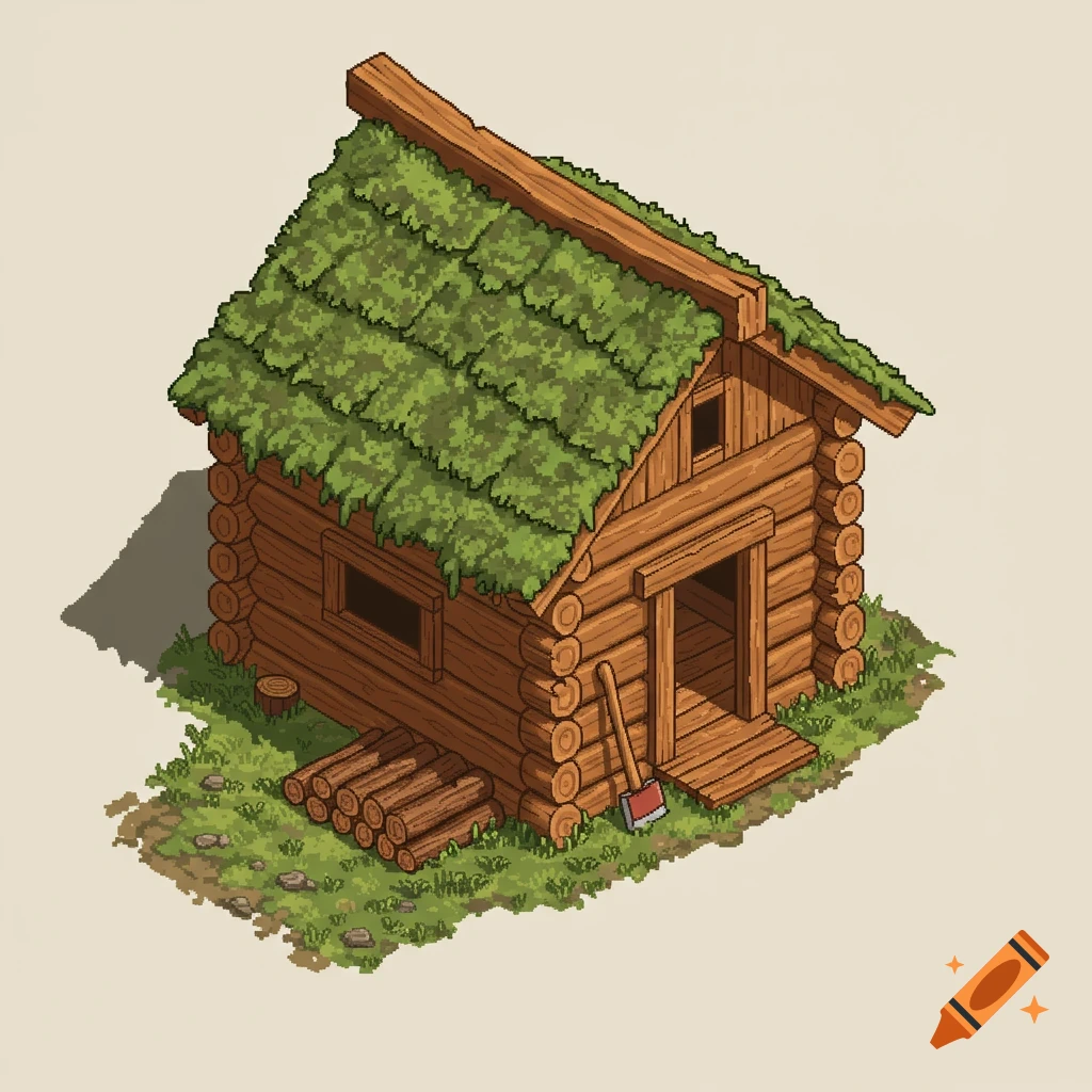 Simple Dirt Hut created on Craiyon, image size:1024x1024
