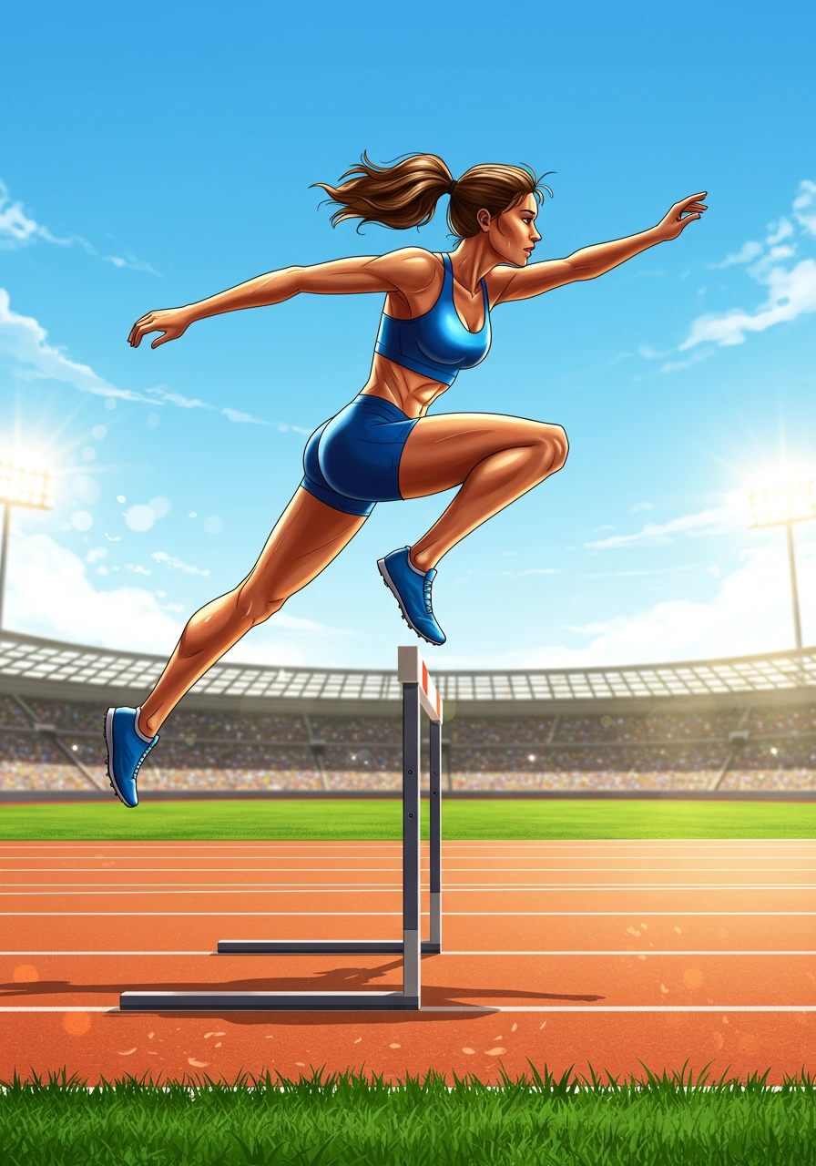 Track and field erstellt auf Craiyon