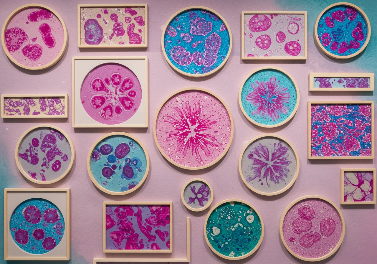 Microscopy creado en Craiyon
