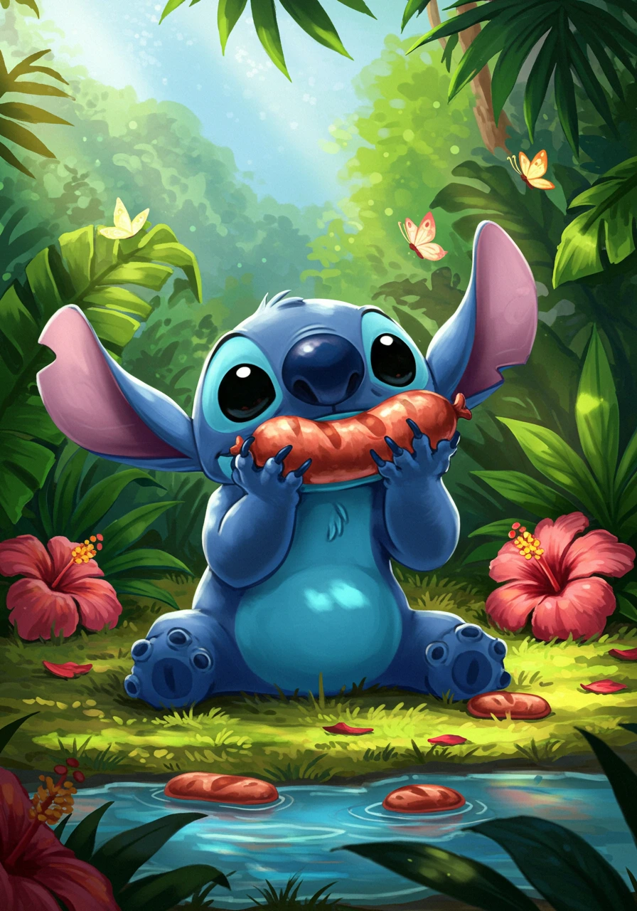 Stitch creado en Craiyon