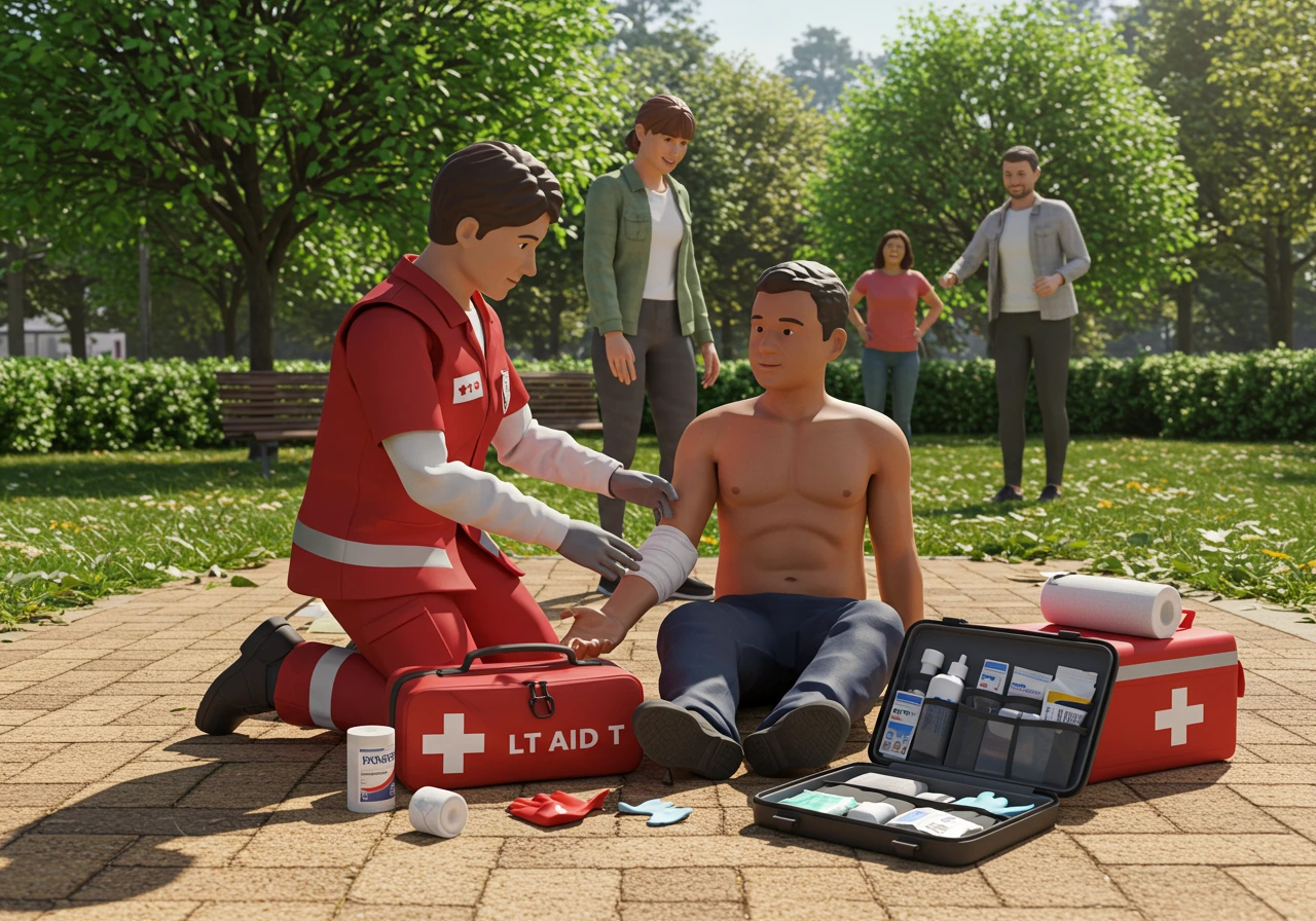 First aid creado en Craiyon