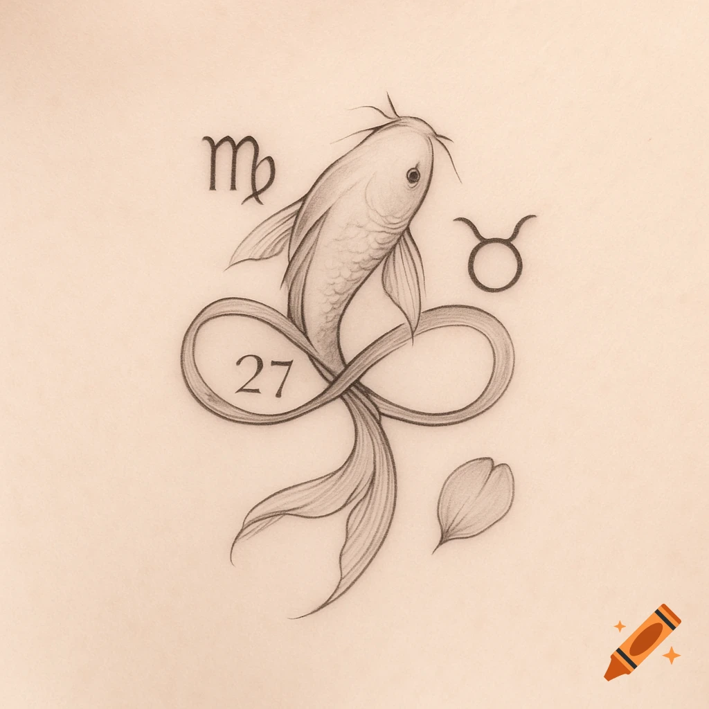 Pisces Koi Tattoos: Simple & Serene