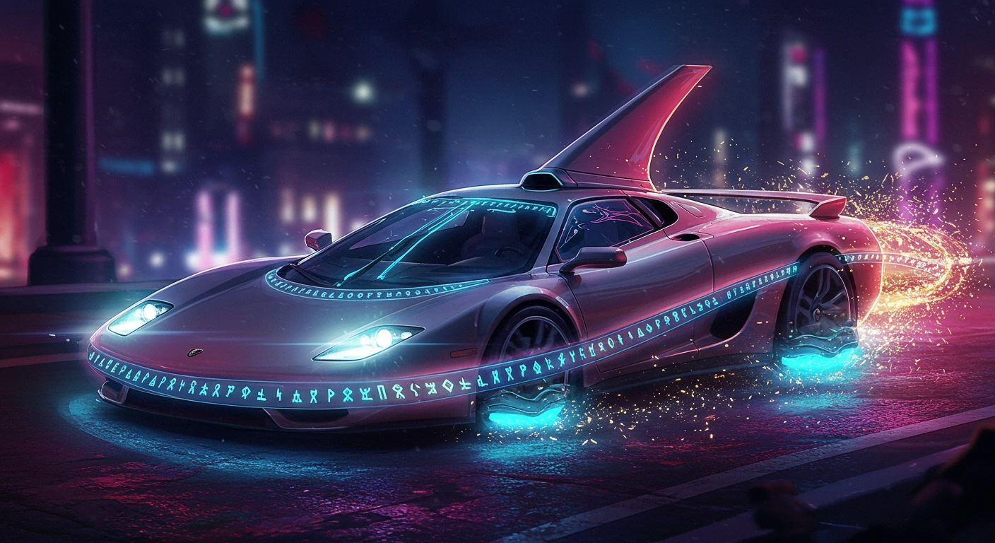 Futuristic car creado en Craiyon