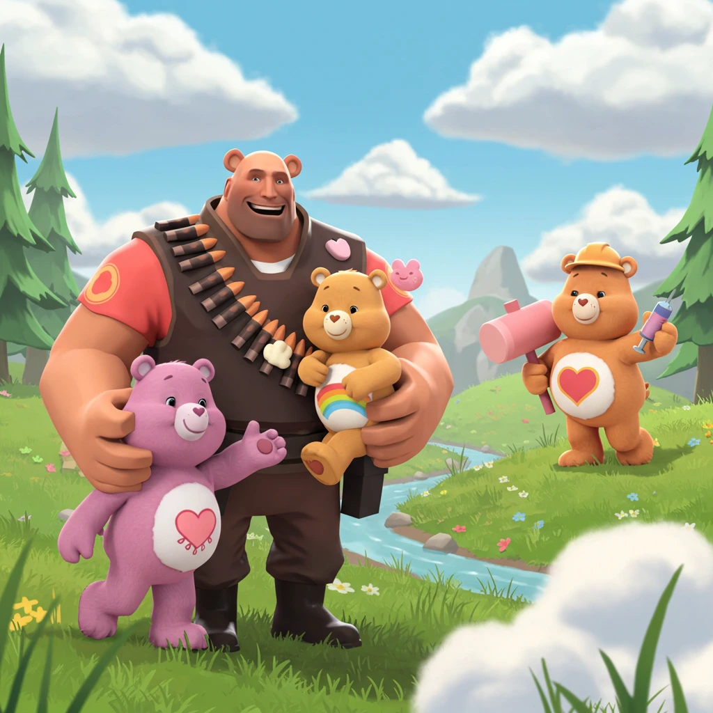 Care bears criado no Craiyon