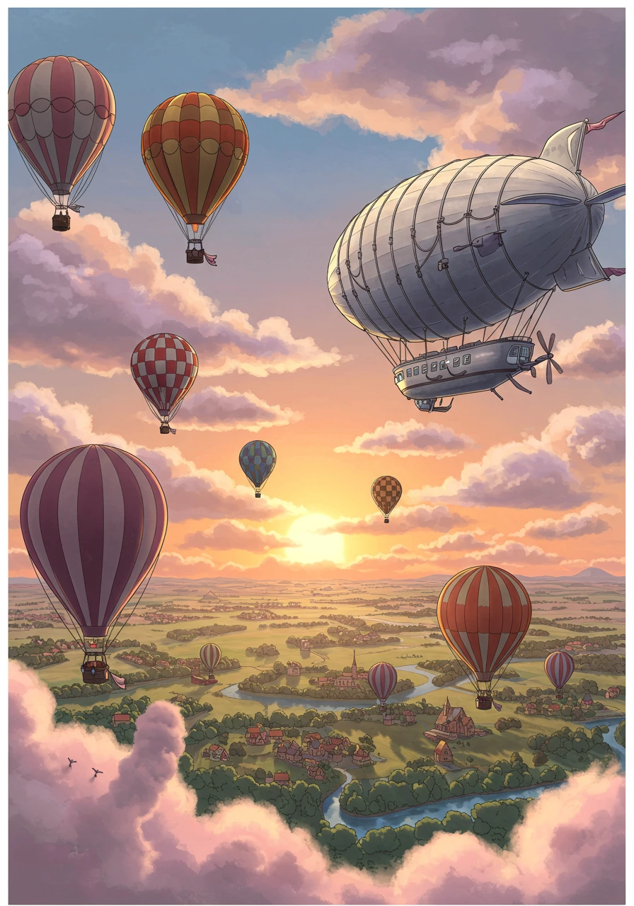 Hot air balloons créé sur Craiyon