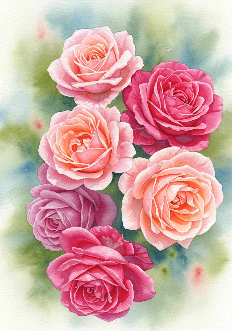 Roses erstellt auf Craiyon