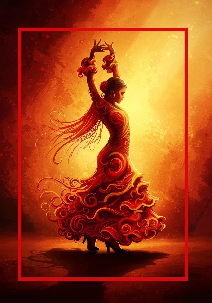 Flamenco creado en Craiyon