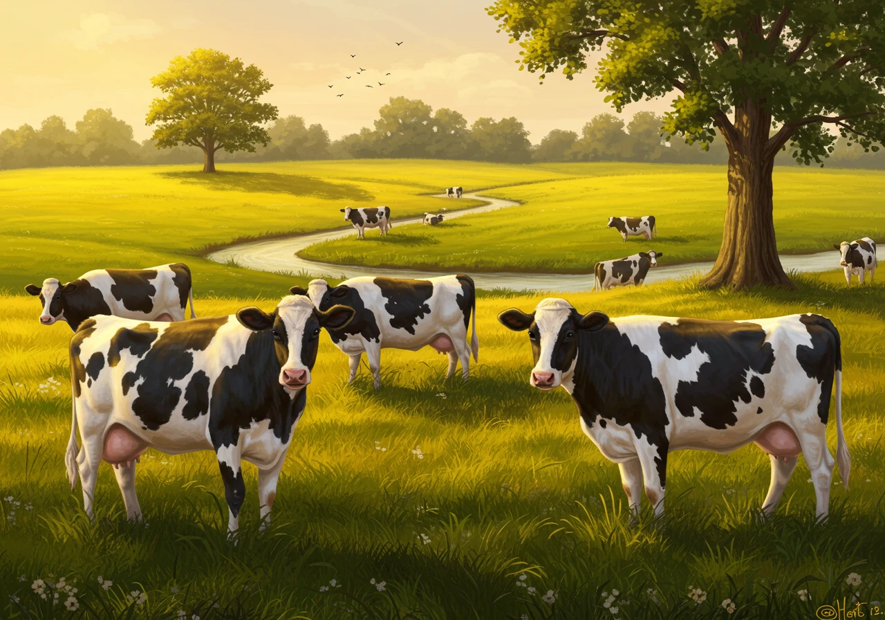 Cows creado en Craiyon