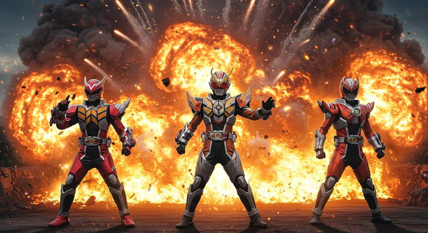 Tokusatsu creado en Craiyon
