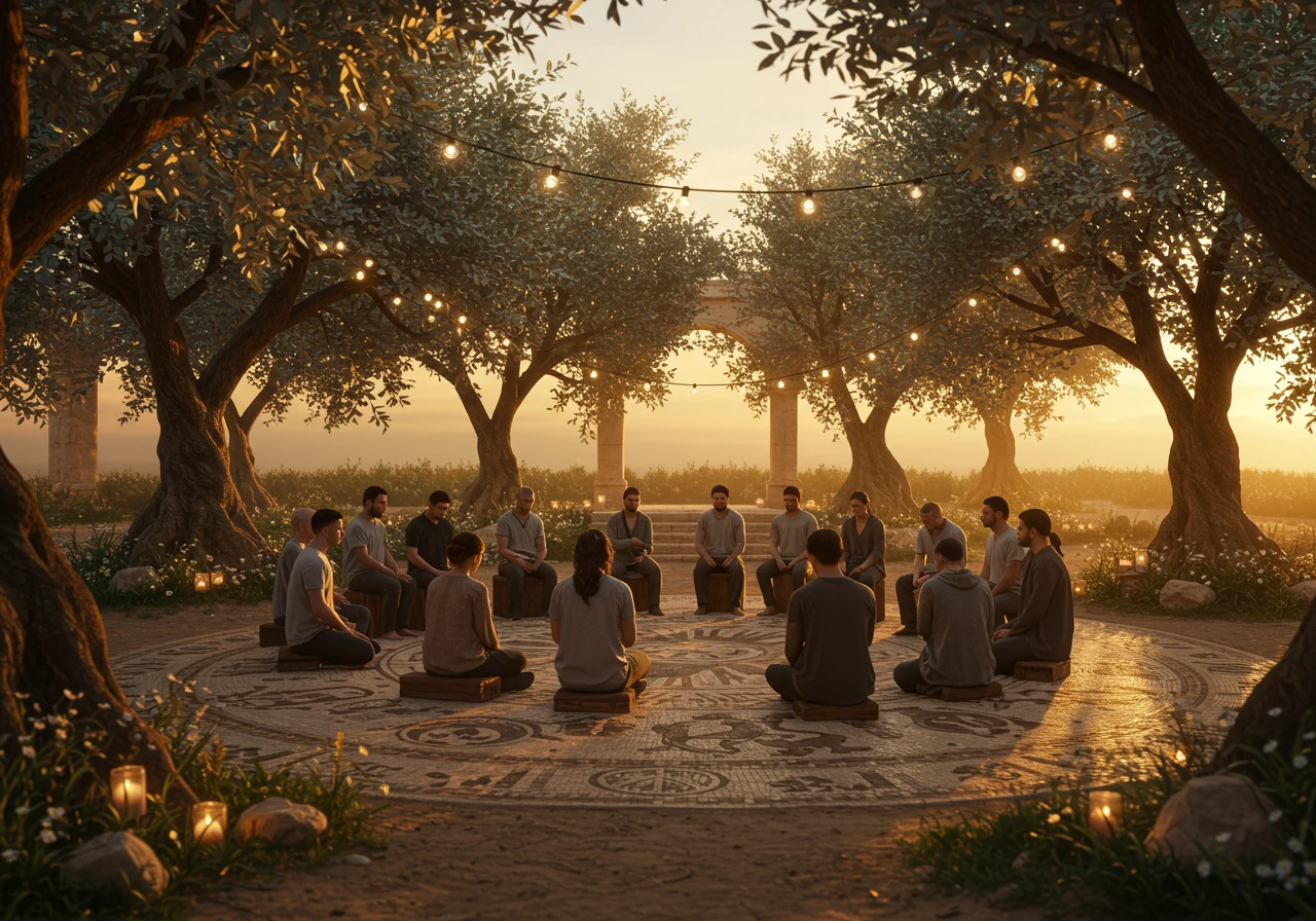 Meditation erstellt auf Craiyon