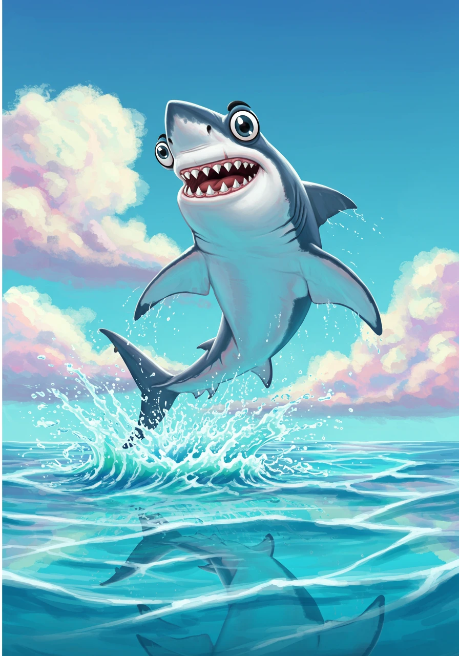 Sharks erstellt auf Craiyon
