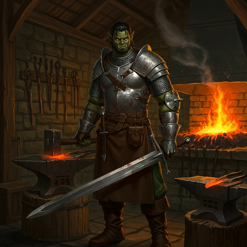 Blacksmith creado en Craiyon