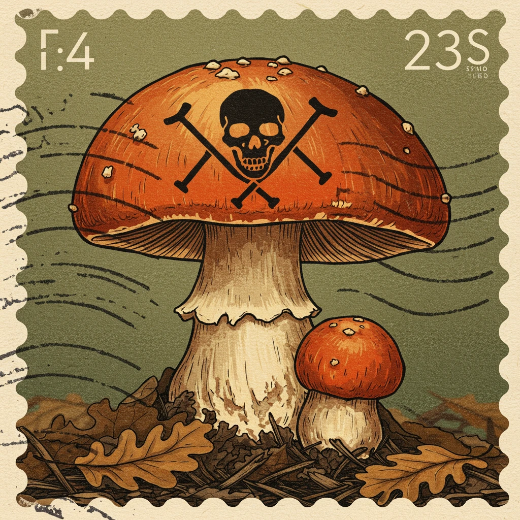 Postage stamp creado en Craiyon