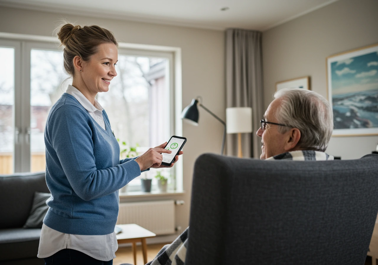 Elderly care creado en Craiyon