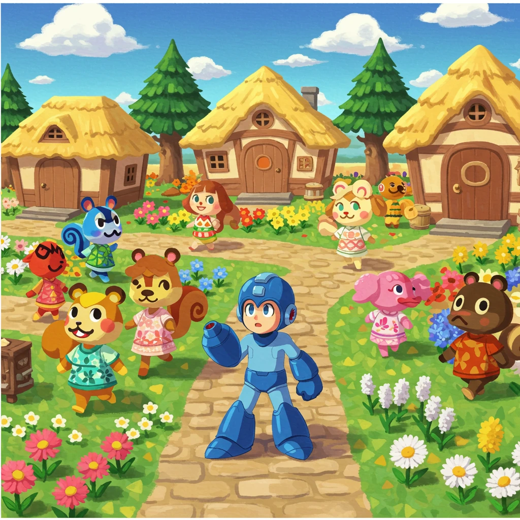 Animal crossing créé sur Craiyon