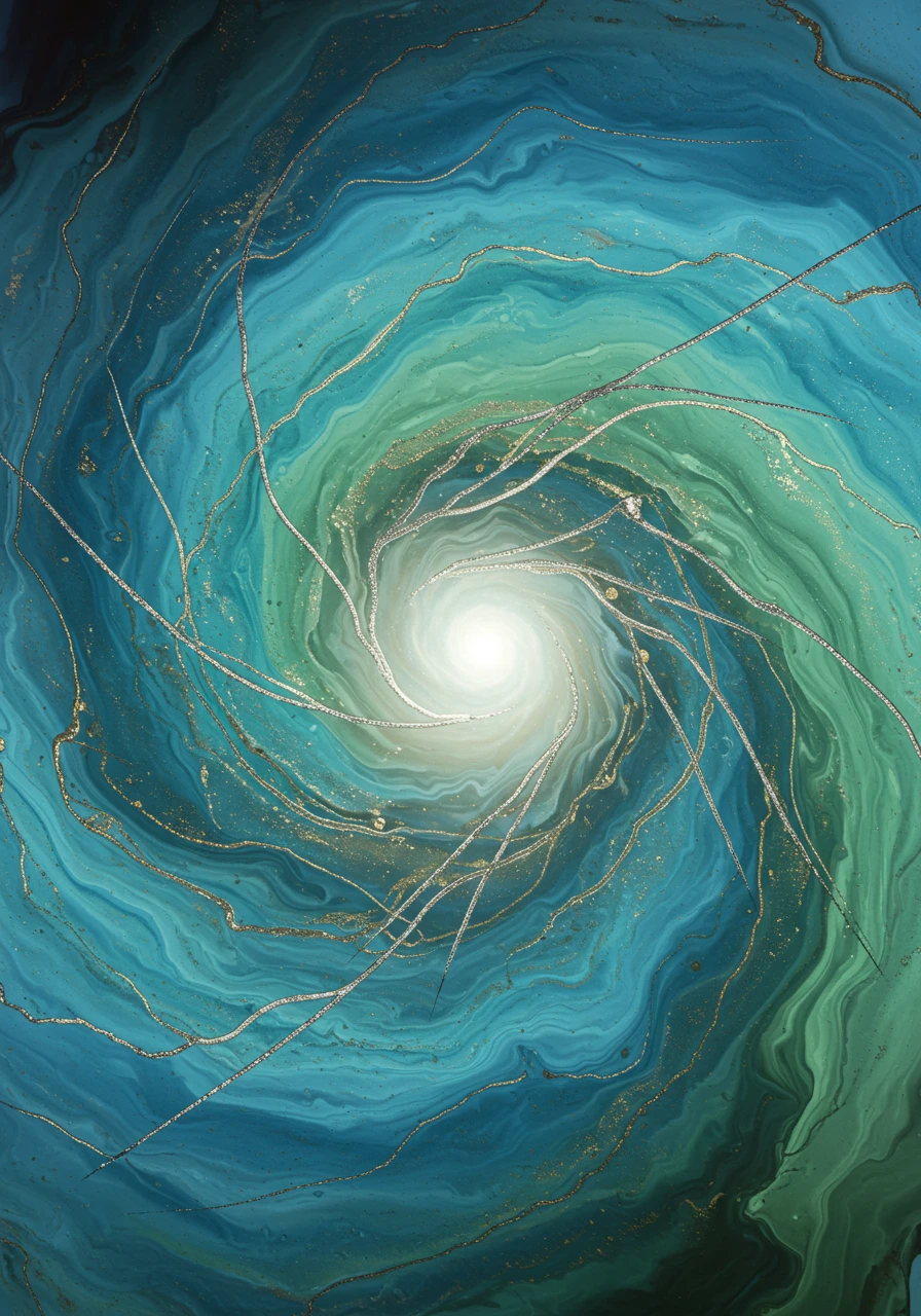 Fluid art erstellt auf Craiyon