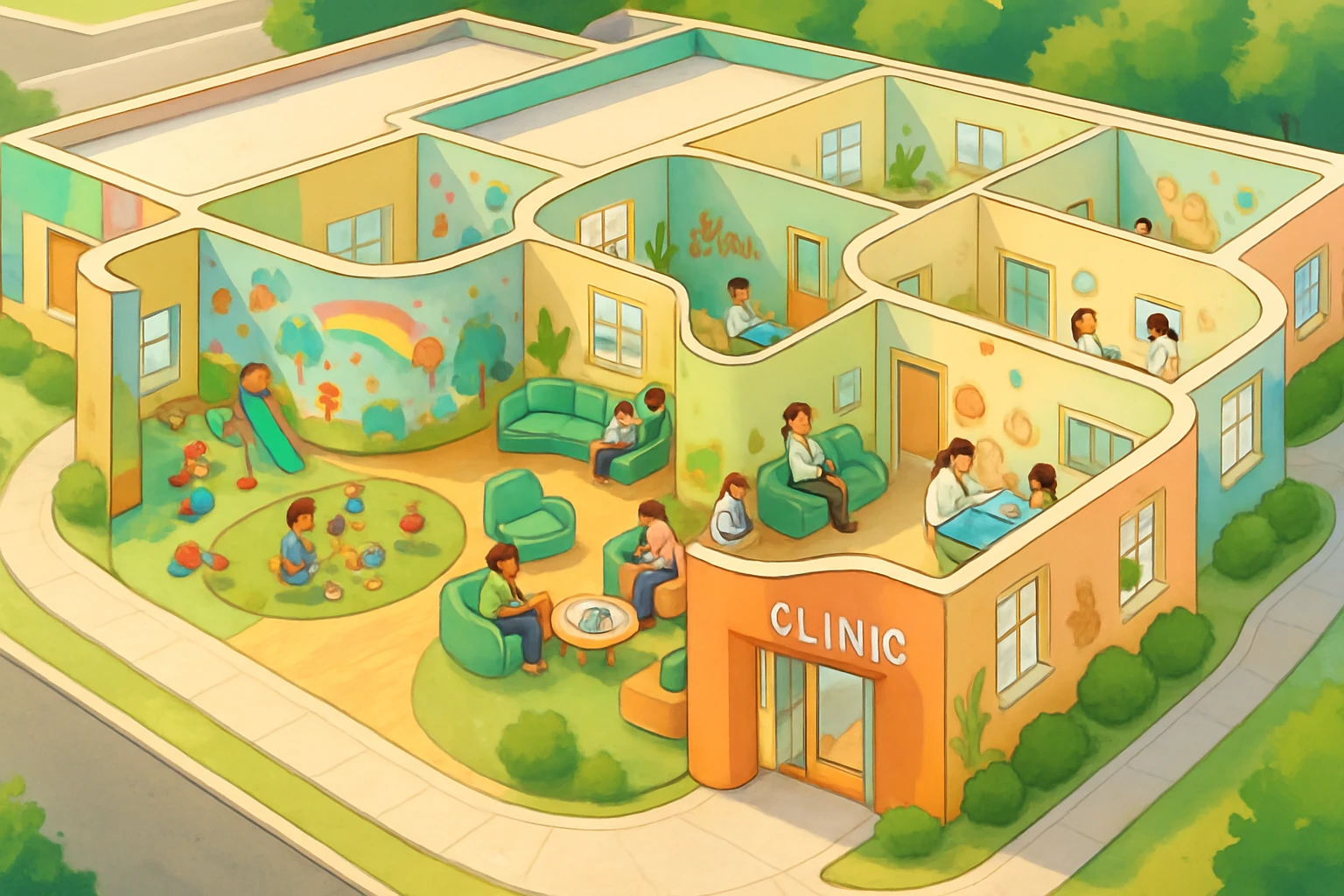Clinic creado en Craiyon