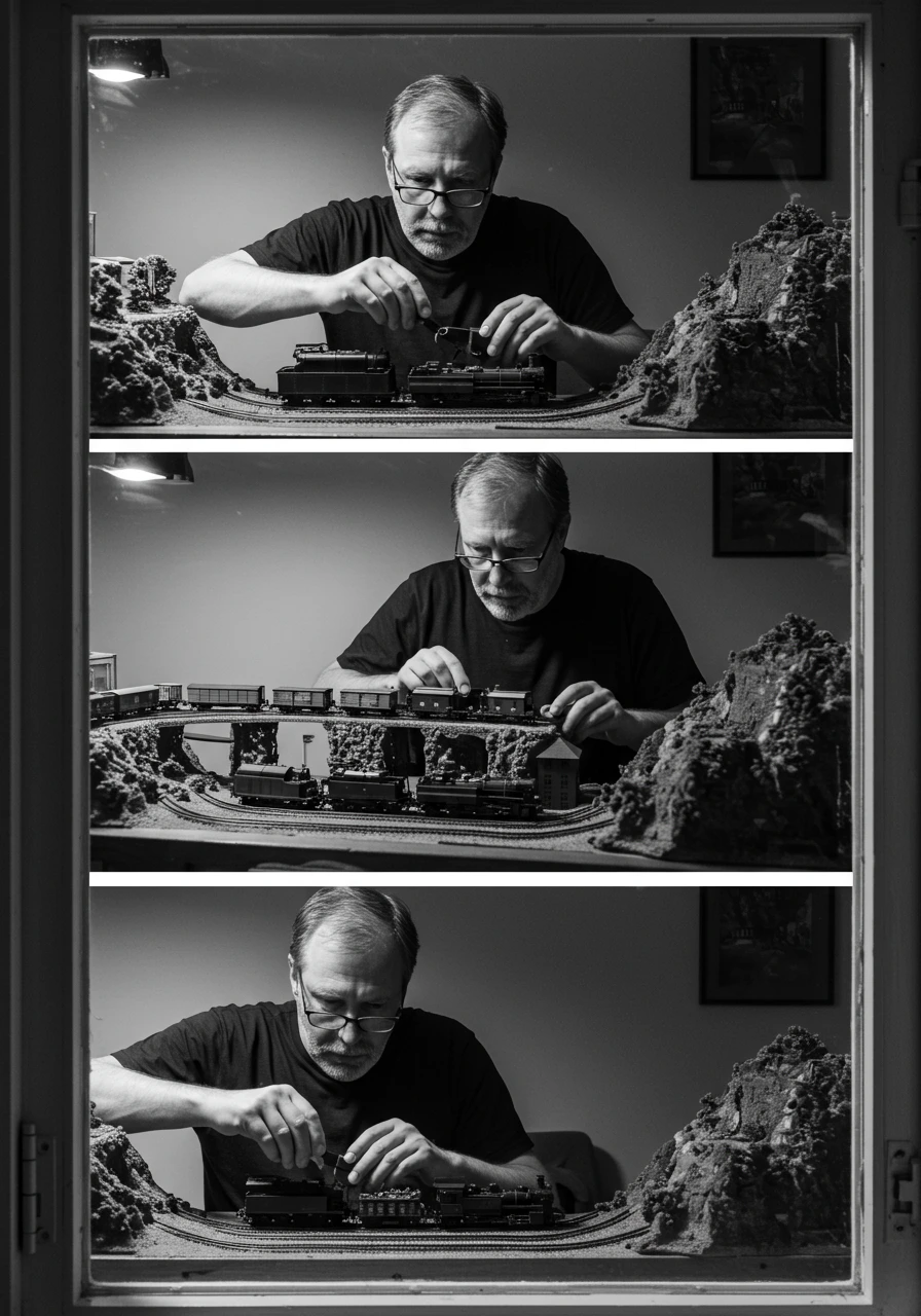 Model trains creado en Craiyon